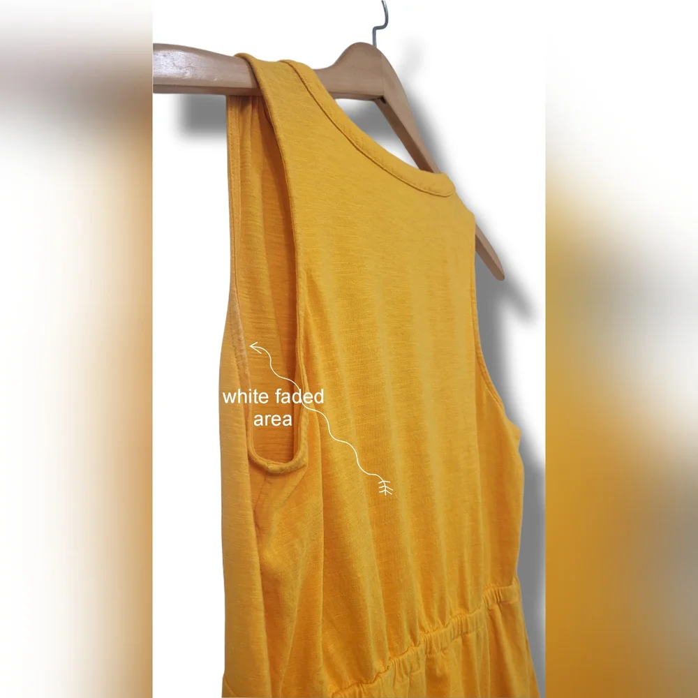 🌿Banana Republic Women's Small Yellow Sleeveless Summer Top🌞 - Picture 8 of 10